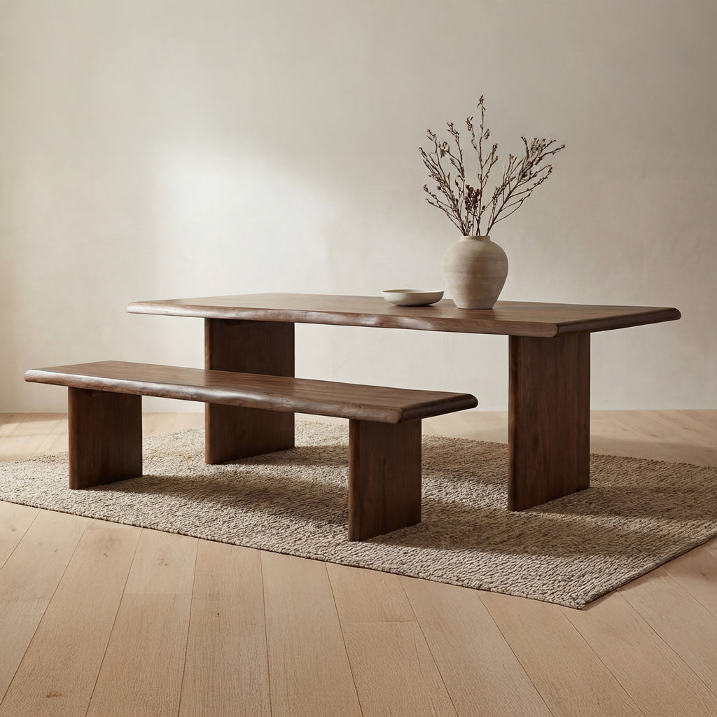 Lila Dining Bench Small Brown - 1630Living