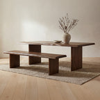 Lila Dining Bench Small Brown - 1630Living