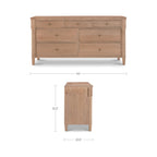 Joni 7 Drawer Dresser Natural - 1630Living