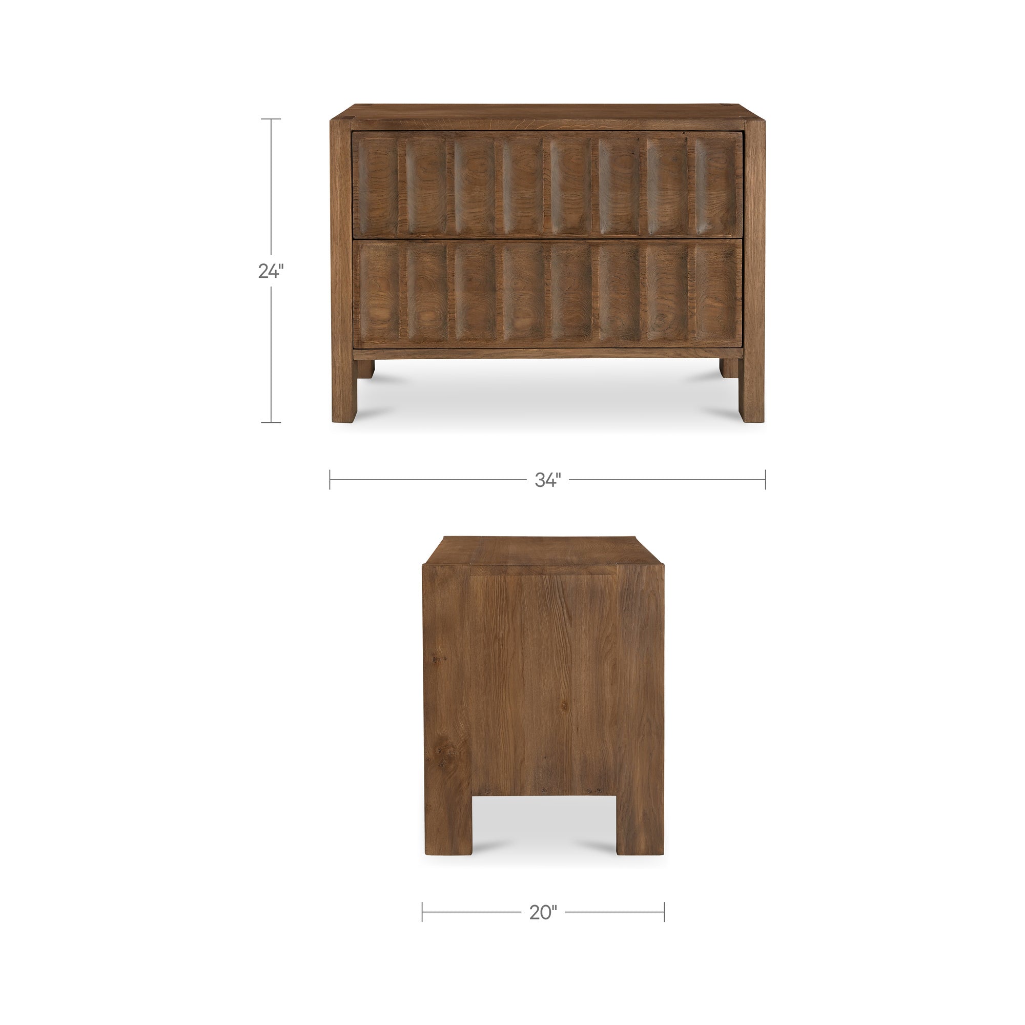 Roland Nightstand Brown - 1630Living