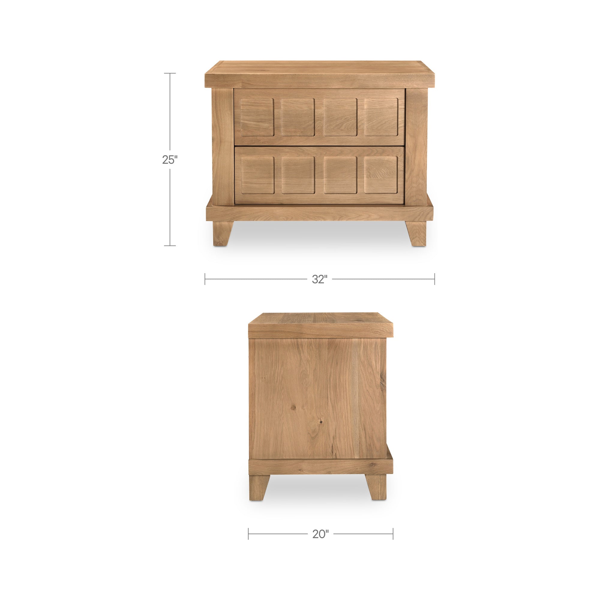 Enya Nightstand Natural Oak - 1630Living