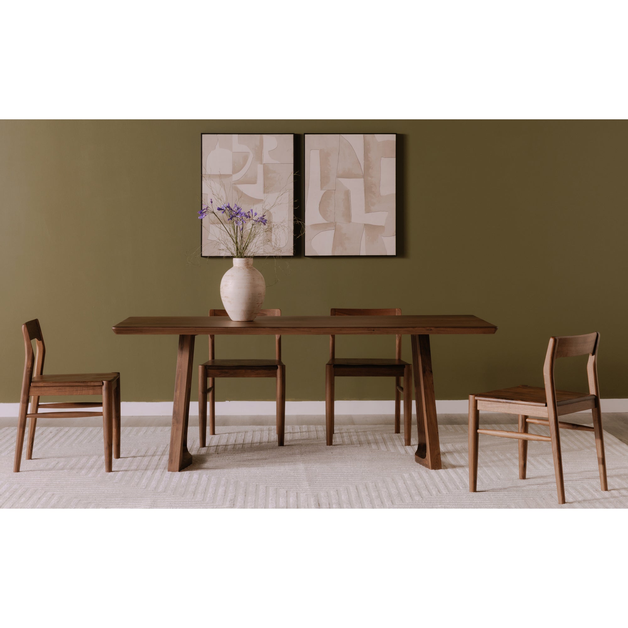 Silas Dining Table Walnut Brown - 1630Living