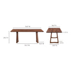 Silas Dining Table Walnut Brown - 1630Living