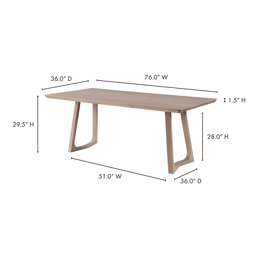 Silas Dining Table White Oak - 1630Living