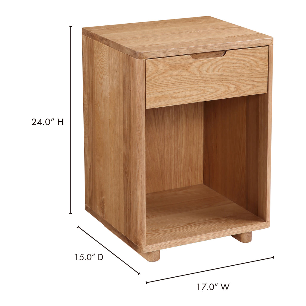 Osamu Nightstand Natural Oak - 1630Living