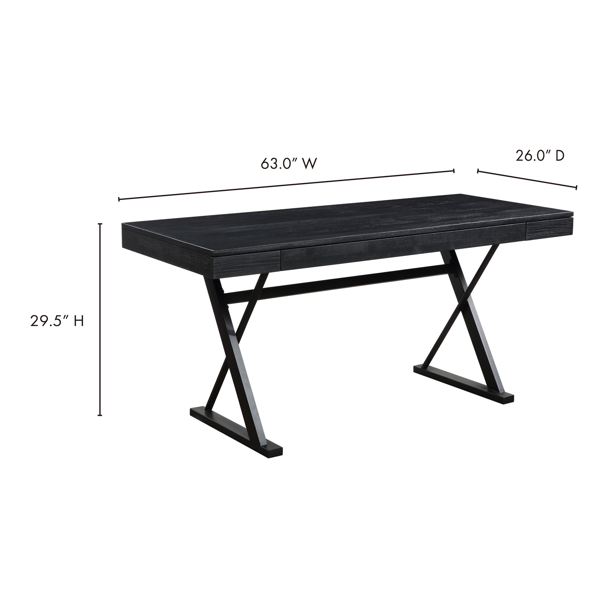 Profecto Desk Black - 1630Living