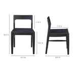 Owing Dining Chair Black - Set Of Two - 1630Living