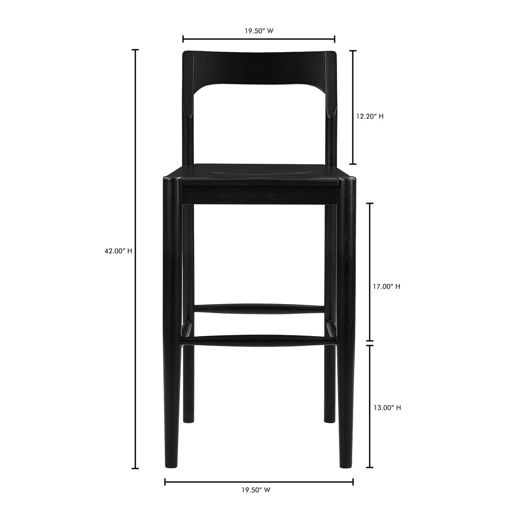 Owing Barstool Black - 1630Living