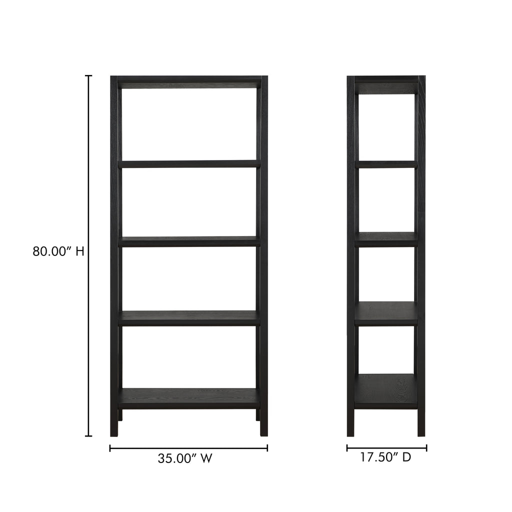 Nolan Bookcase Black - 1630Living