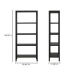 Nolan Bookcase Black - 1630Living