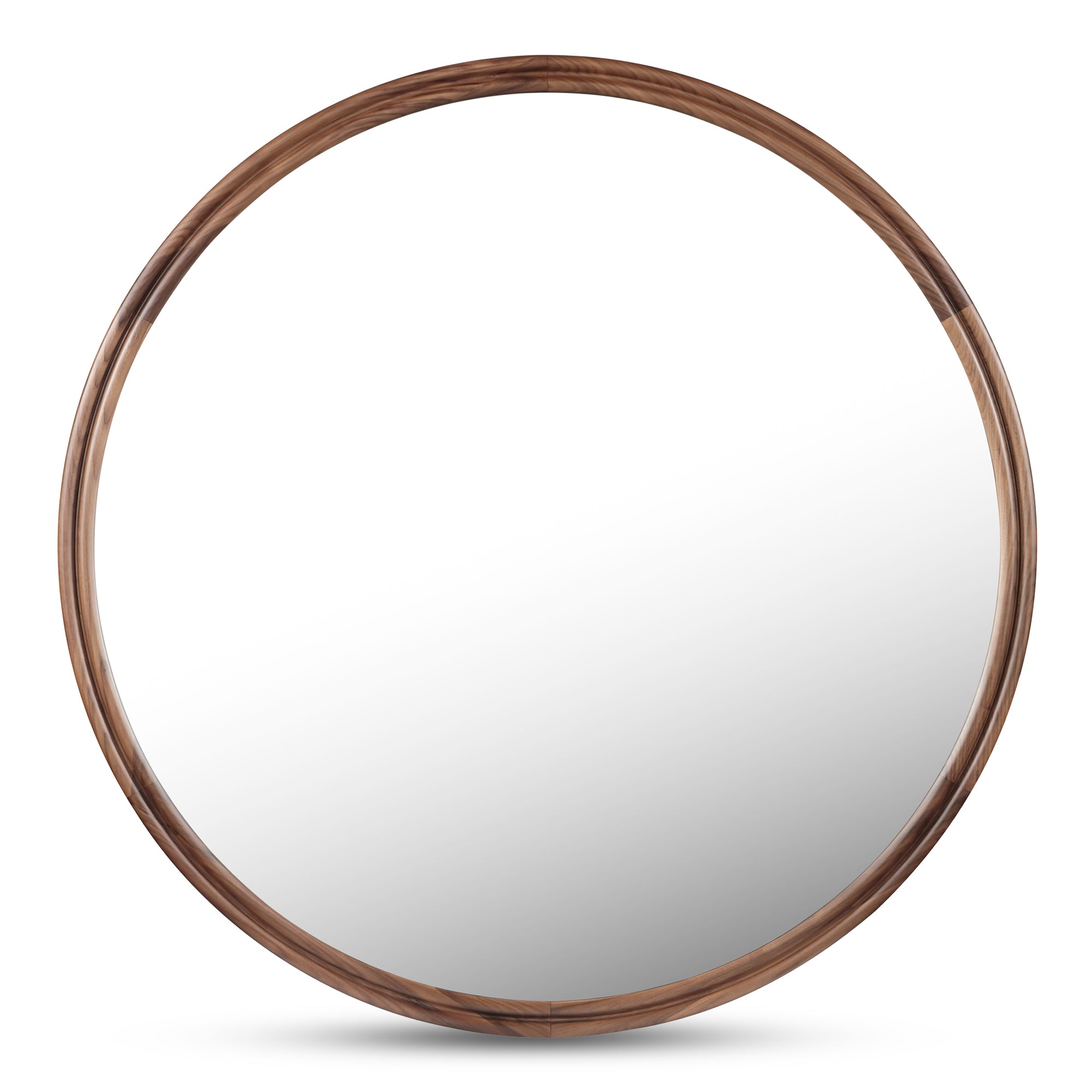 Alcott Small Round Mirror Walnut - 1630Living