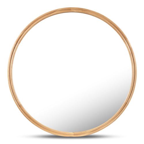 Alcott Round Mirror Small Oak - 1630Living