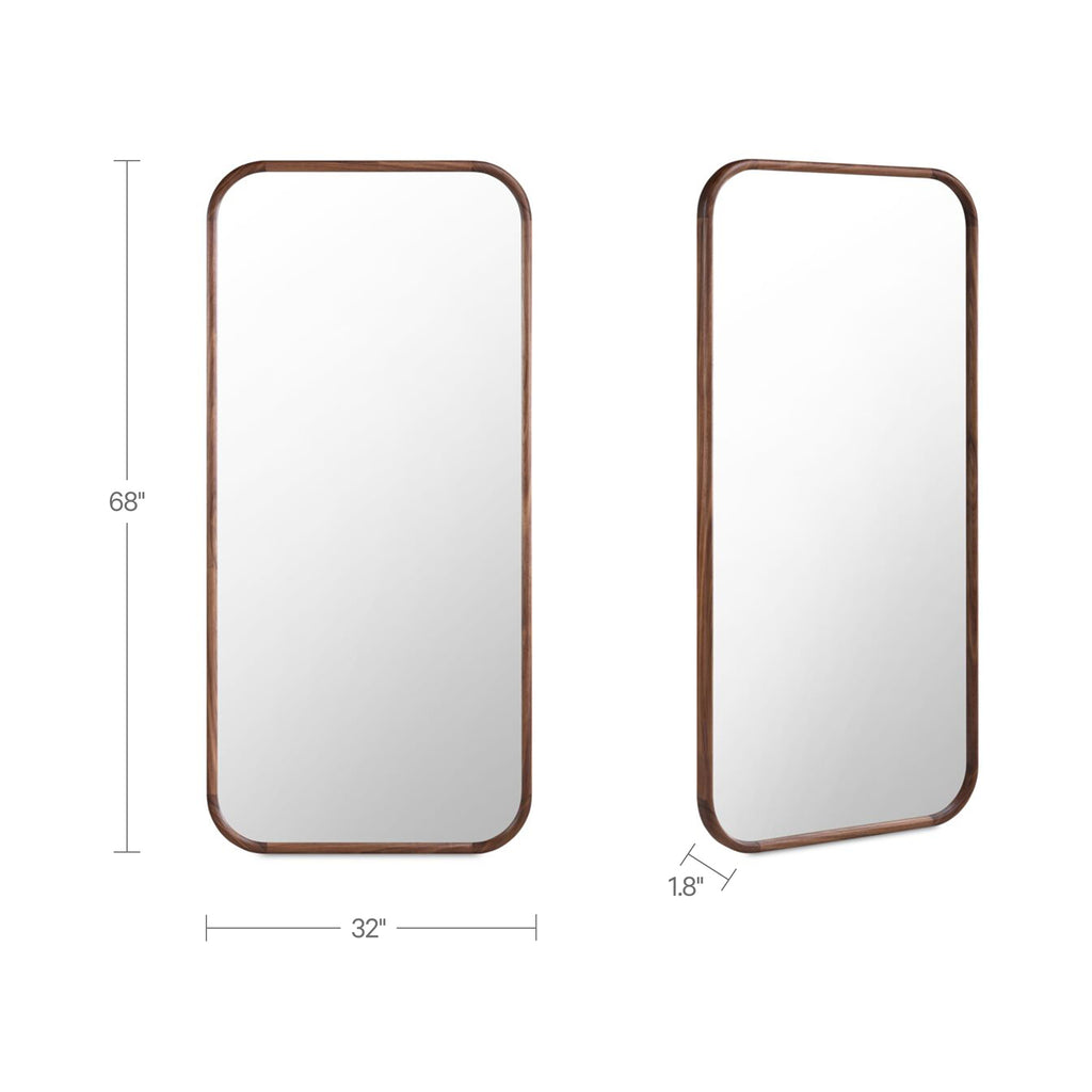 Kai Floor Mirror Walnut - 1630Living