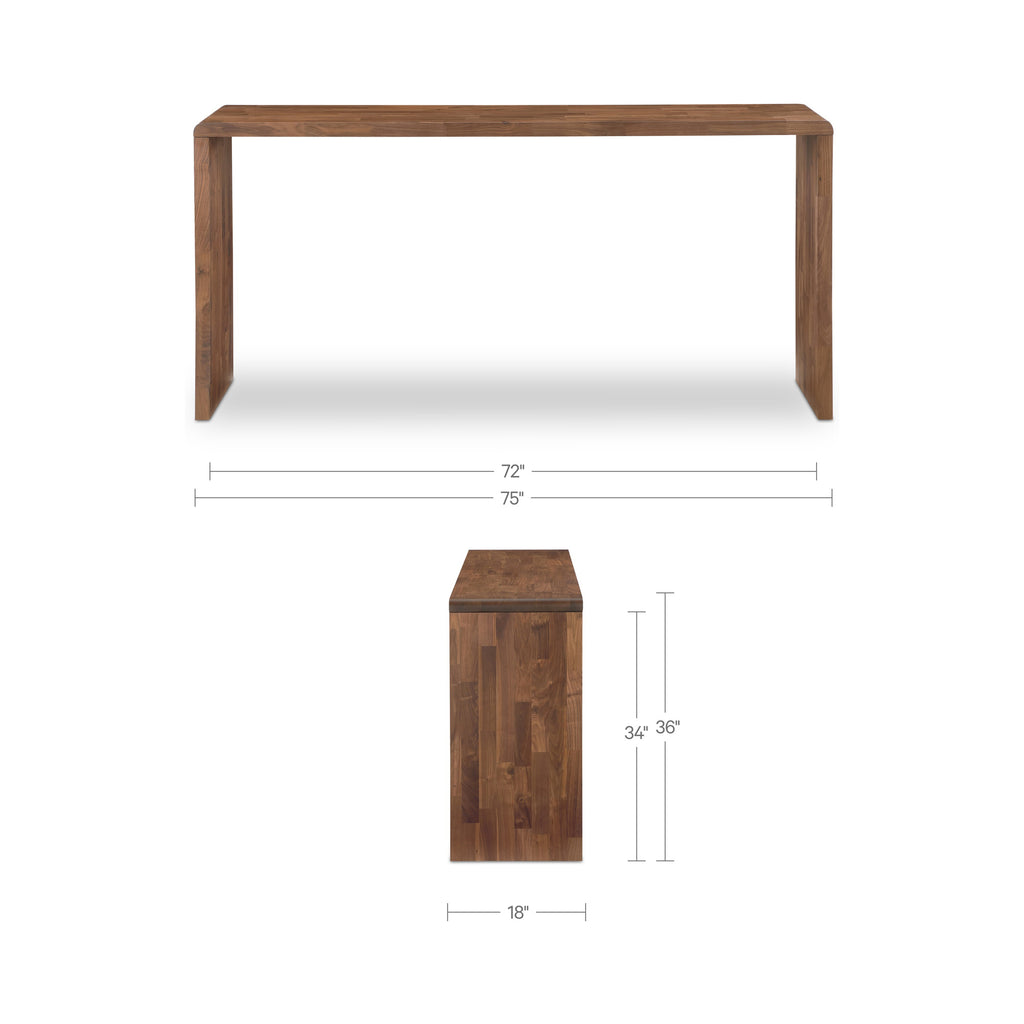 Carrie Counter Table Walnut - 1630Living