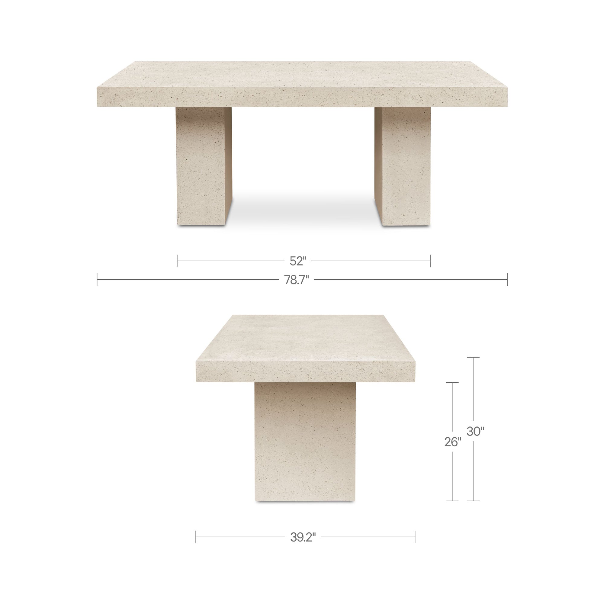 Antonius Outdoor Dining Table Terrazzo - 1630Living