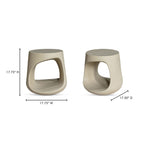 Rothko Outdoor Stool Cream - 1630Living