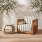 Albers Outdoor Stool Cream - 1630Living