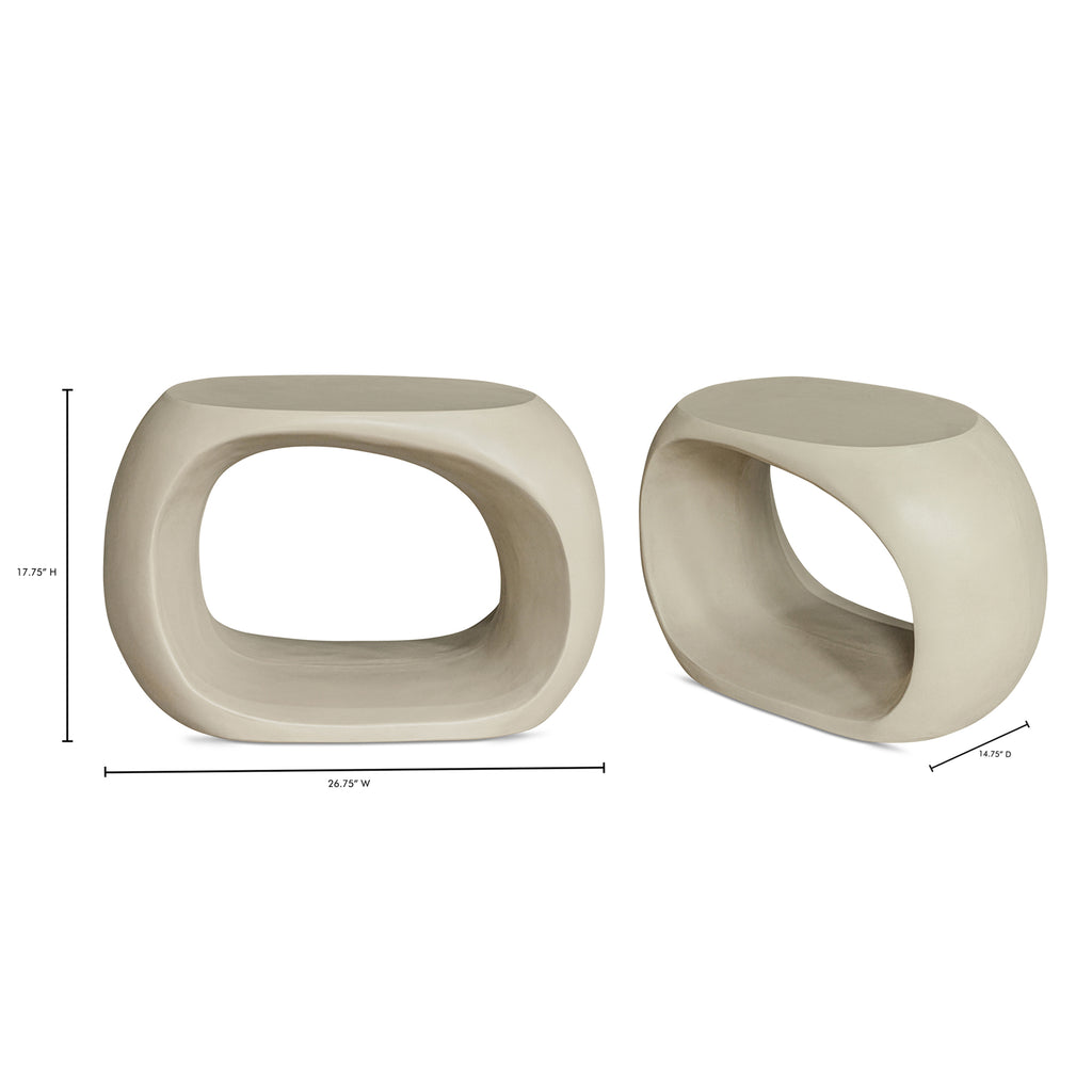 Albers Outdoor Stool Cream - 1630Living