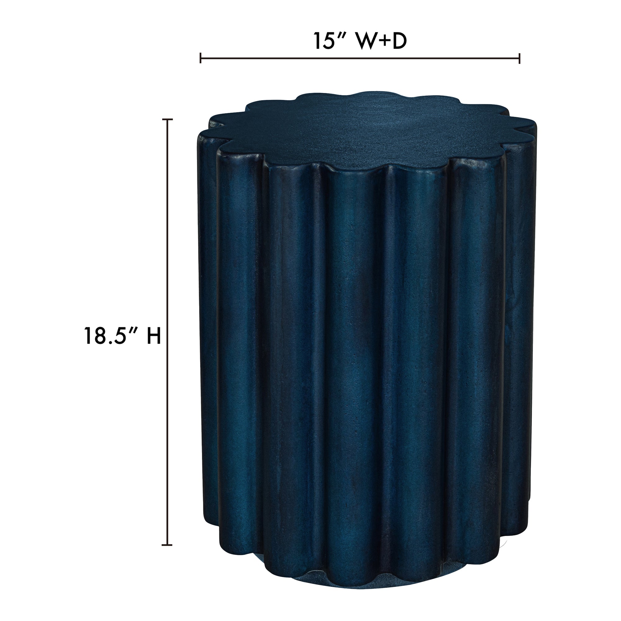 Taffy Accent Table Navy Blue - 1630Living