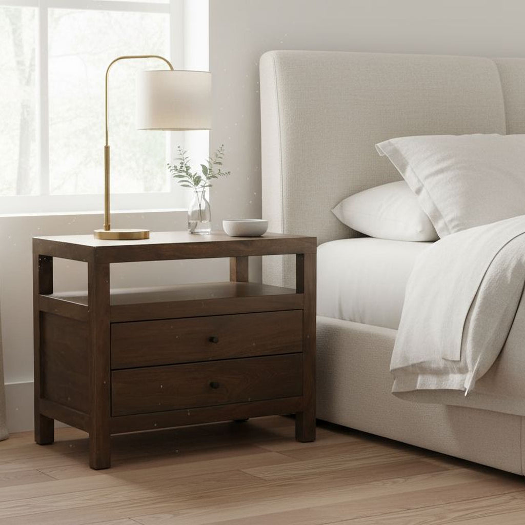 Windsor Nightstand Dark Brown - 1630Living