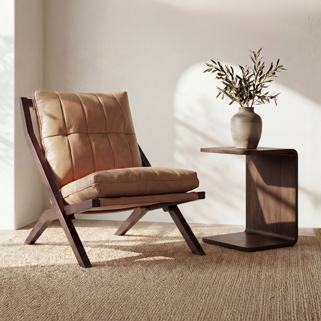 Carrie Side Table Dark Brown - 1630Living