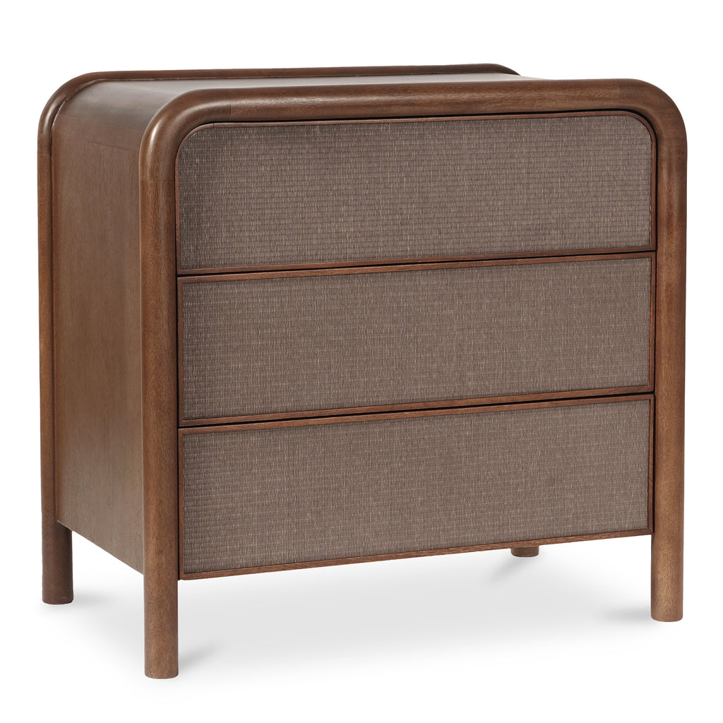 Rye 3 Drawer Nightstand Warm Brown - 1630Living