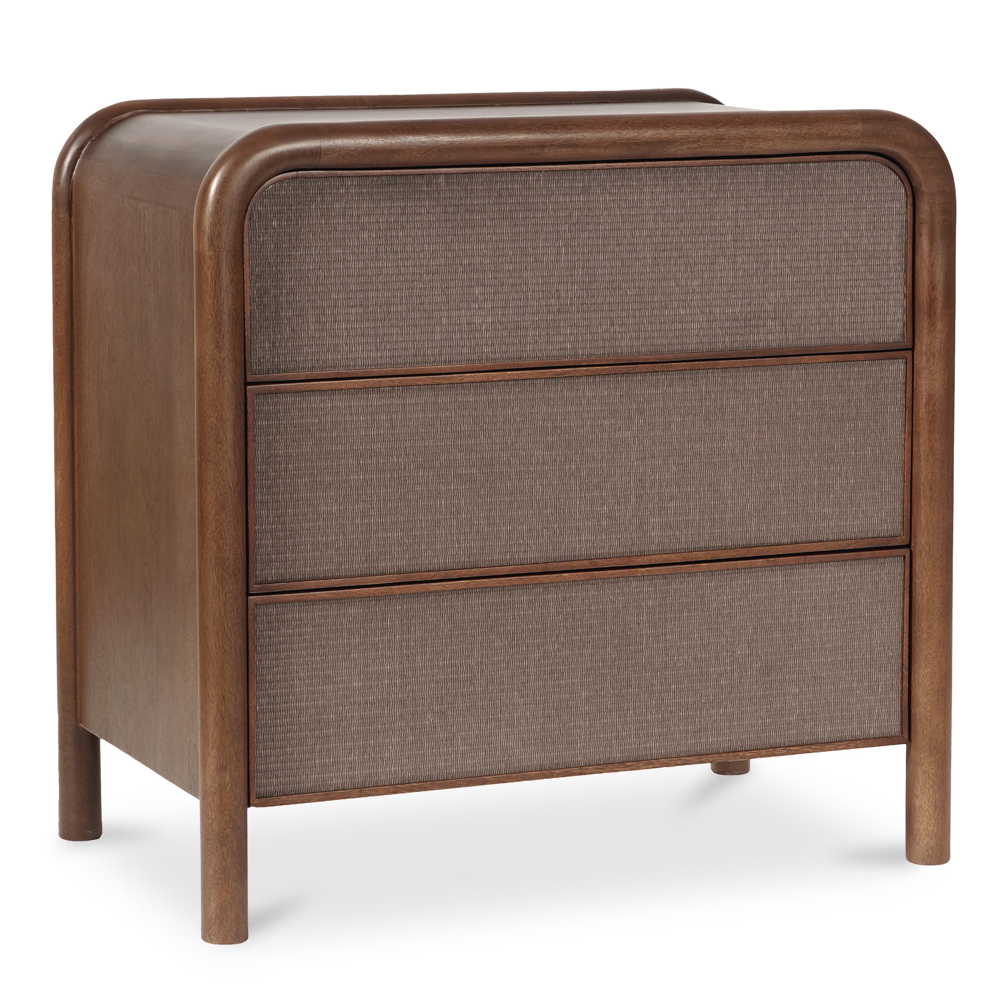 Rye 3 Drawer Nightstand Warm Brown - 1630Living