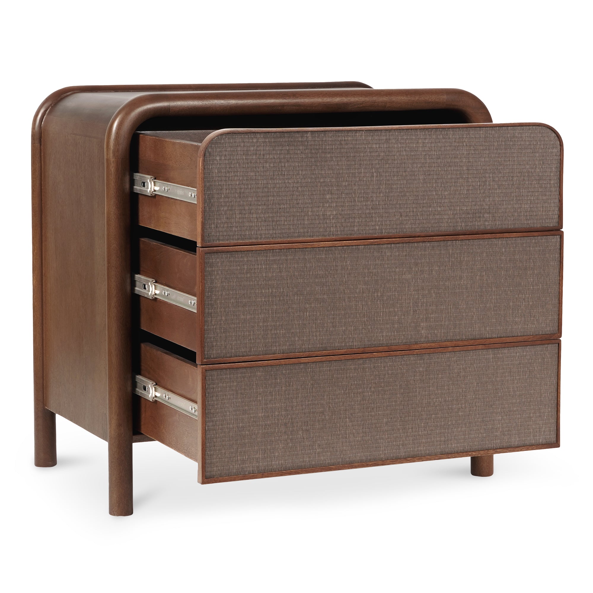 Rye 3 Drawer Nightstand Warm Brown - 1630Living