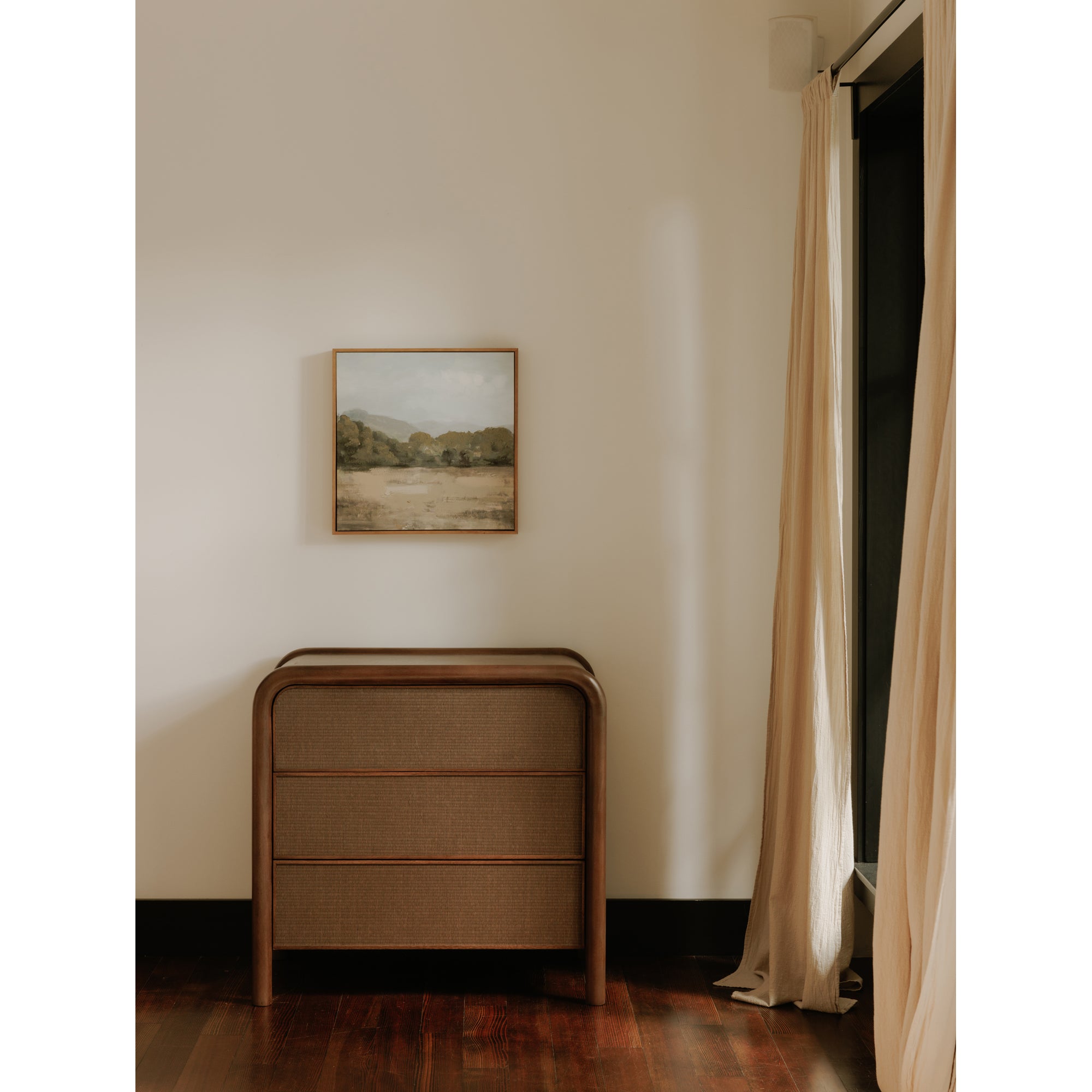 Rye 3 Drawer Nightstand Warm Brown - 1630Living
