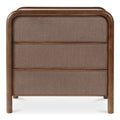 Rye 3 Drawer Nightstand Warm Brown - 1630Living