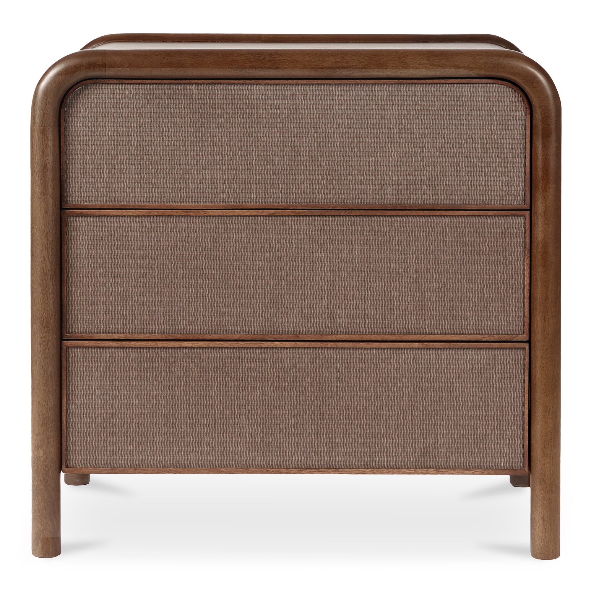 Rye 3 Drawer Nightstand Warm Brown - 1630Living