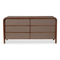 Rye 6 Drawer Dresser Warm Brown - 1630Living