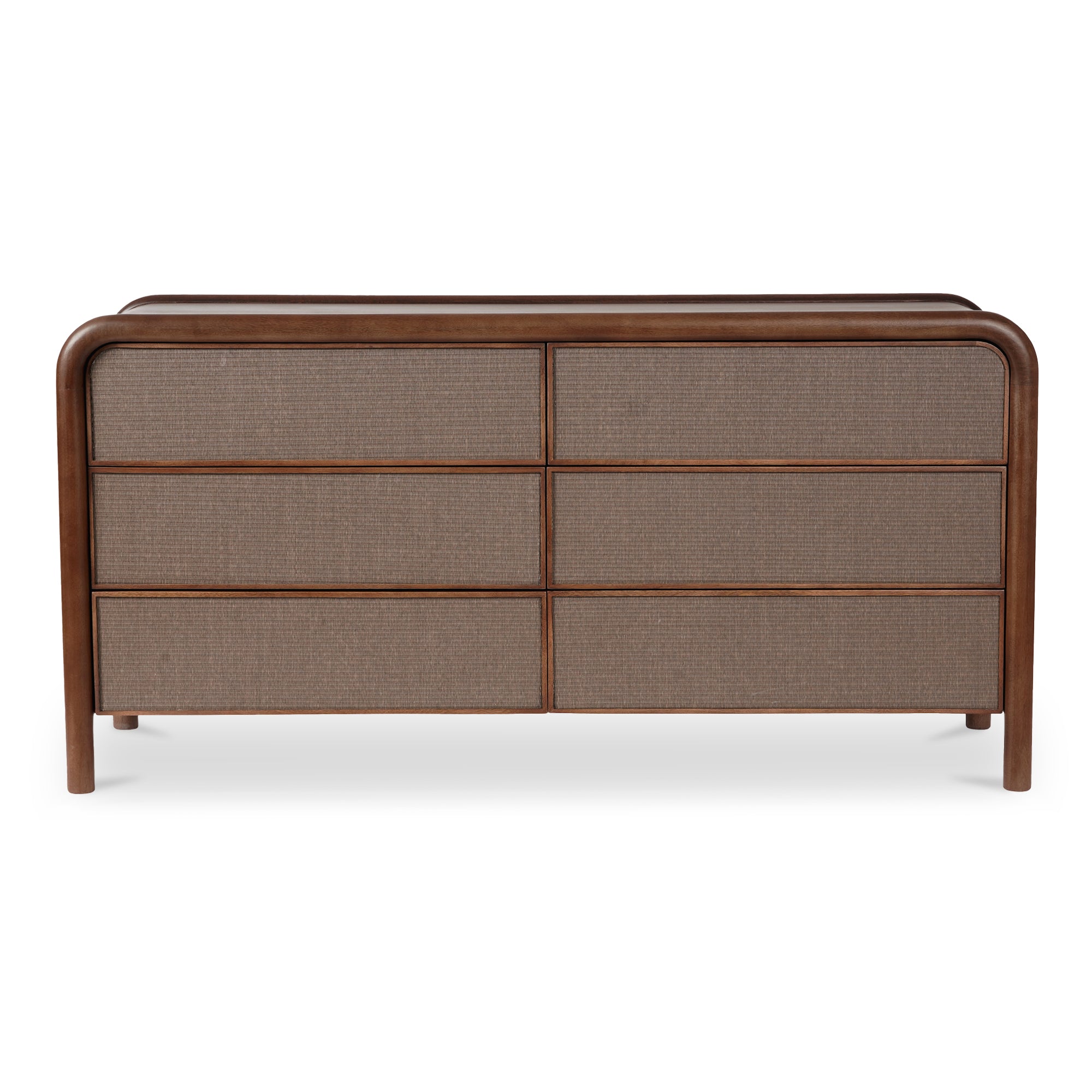 Rye 6 Drawer Dresser Warm Brown - 1630Living