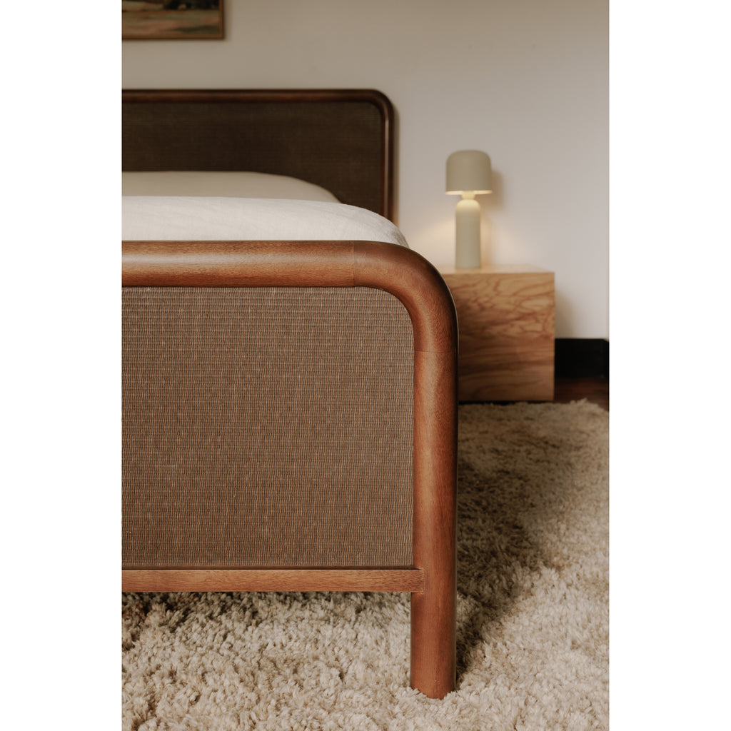 Rye King Bed Warm Brown - 1630Living