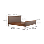 Rye King Bed Warm Brown - 1630Living