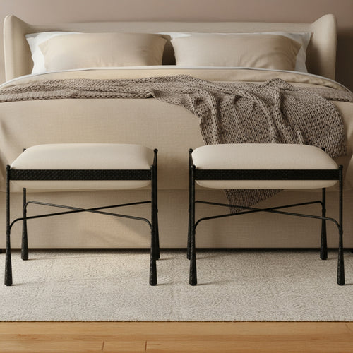 Agne Stool Cream - 1630Living