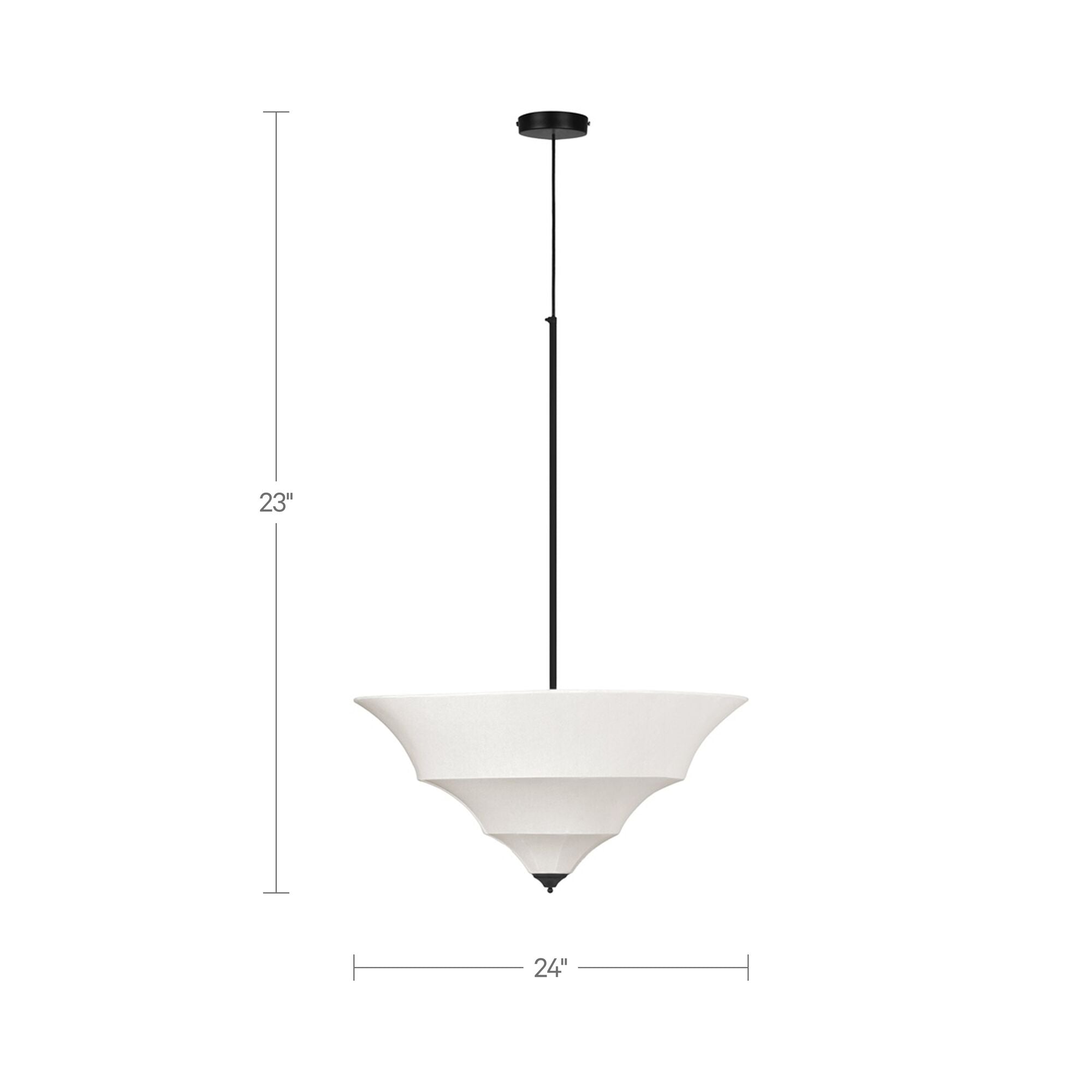 Corrina Pendant Lamp Large White - 1630Living