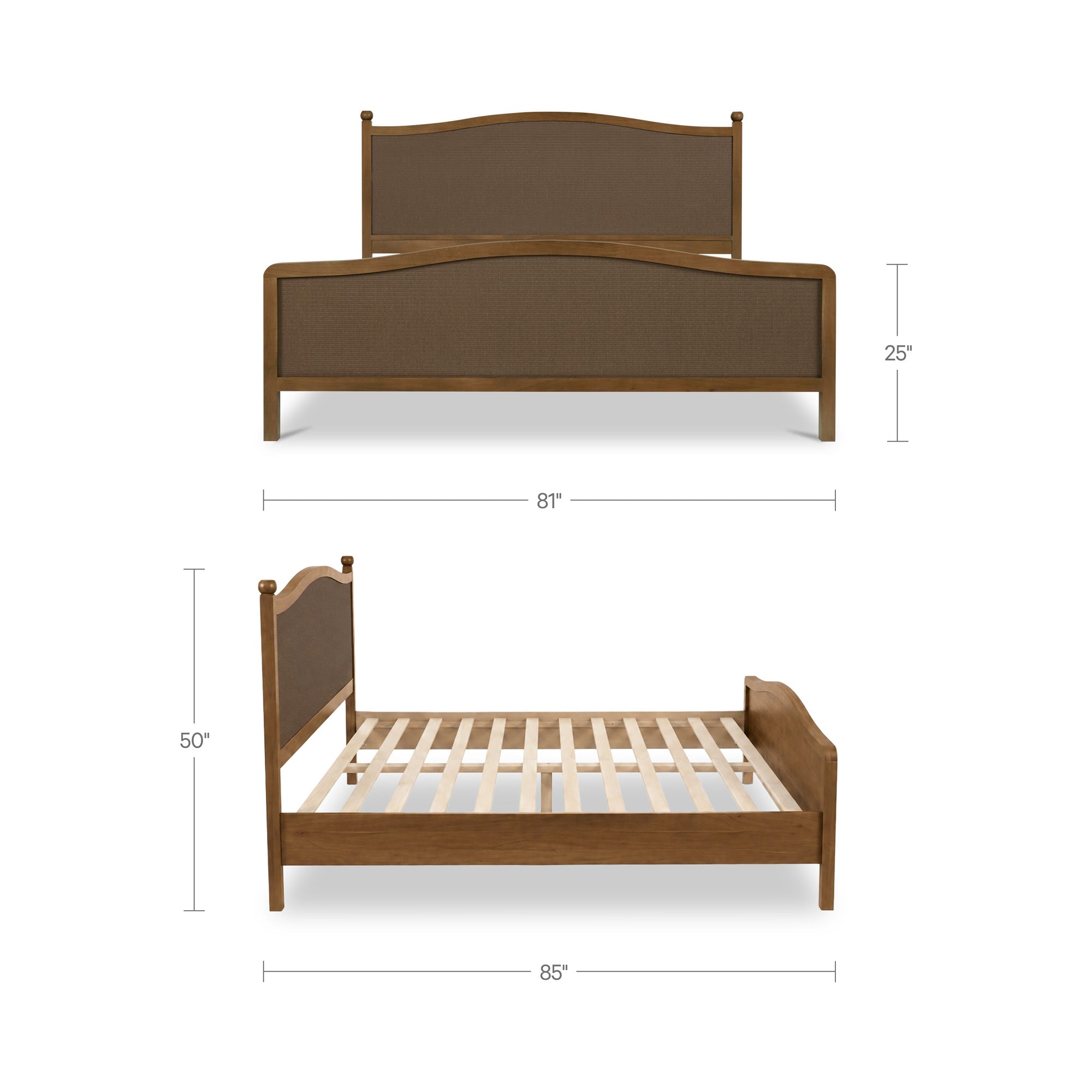 Eve King Bed Brown - 1630Living
