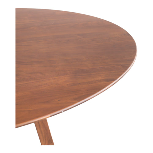 Aldo Round Dining Table Walnut - 1630Living
