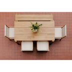 Tempo Outdoor Dining Bench Natural - 1630Living