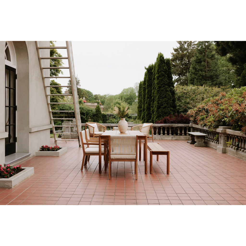 Tempo Outdoor Dining Bench Natural - 1630Living