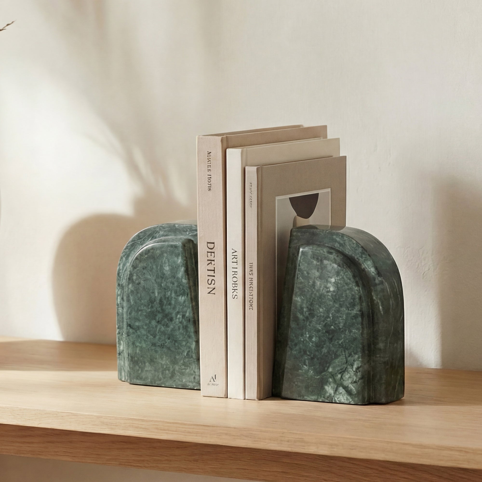 Zane Marble Bookends - Set Of 2 - 1630Living