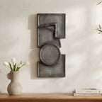 Teo Wall Sculpture Charcoal - 1630Living