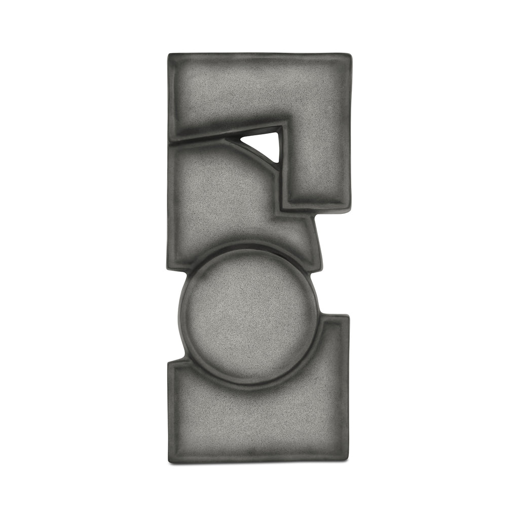 Teo Wall Sculpture Charcoal - 1630Living