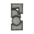 Teo Wall Sculpture Charcoal - 1630Living
