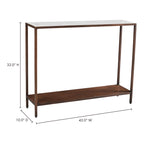 Bottego Console Table Antique Copper - 1630Living