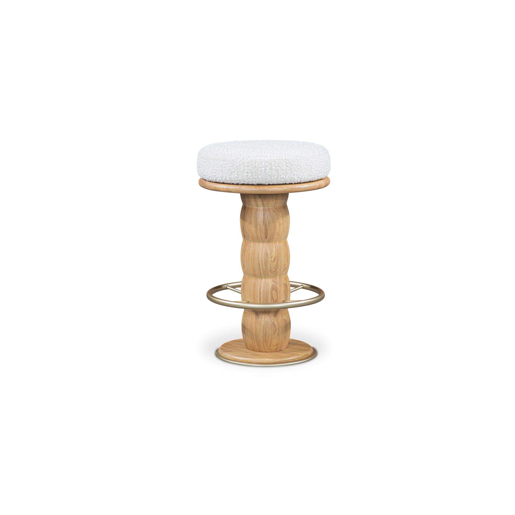 Nio Swivel Counter Stool White Mist - 1630Living
