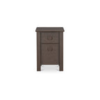 Loren Small Nightstand Dark Brown - 1630Living