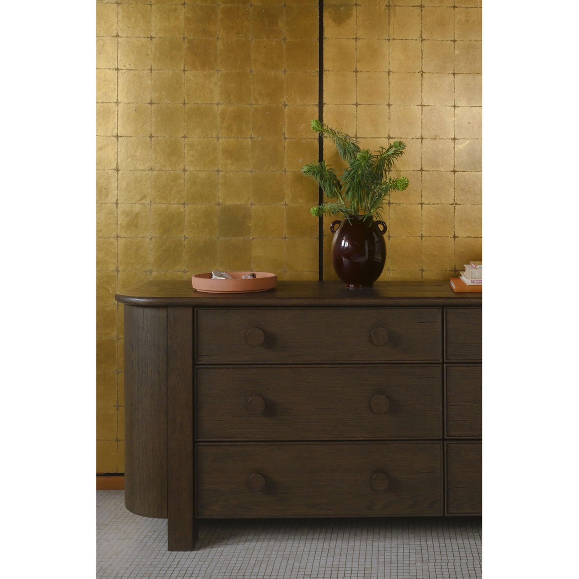 Loren 6 Drawer Dresser Dark Brown - 1630Living