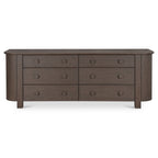 Loren 6 Drawer Dresser Dark Brown - 1630Living